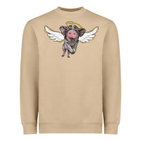 Mushroom angel baby pig Heavyweight Sweatshirt - BarkalooDesign