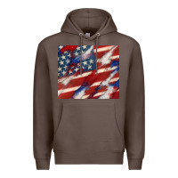 American Flag Glitter 4th Of July Premium Hoodie | Teevron