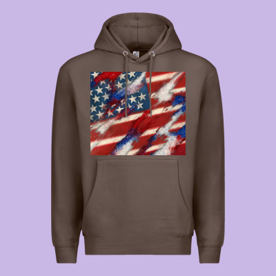 American Flag Glitter 4th Of July Premium Hoodie Designed By Cowgirlartshop