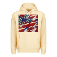 Pina Colada American flag glitter 4th of july Premium Hoodie - CowGirlArtShop