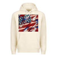 Tofu American flag glitter 4th of july Premium Hoodie - CowGirlArtShop