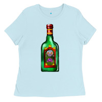 Baby Blue tequila bottle Ladies Tee - AdoDesignShop