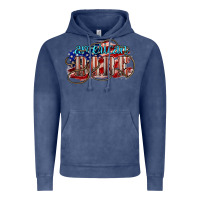 Vintage Denim American babe Vintage Hoodie - NancyCooperArtShop
