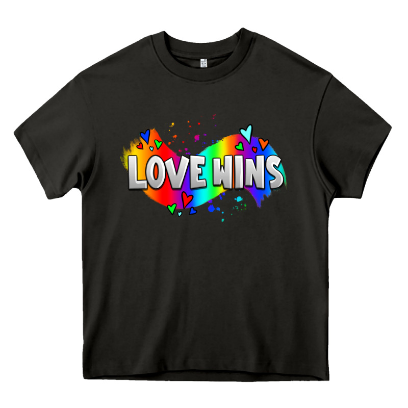 Love Wins Pride Lgbtq Heavy Core Tee by AdoDesignShop | Teevron