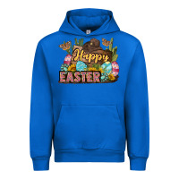 Cobalt Happy Easter Urban Hoodie - LillyAllenDesigns