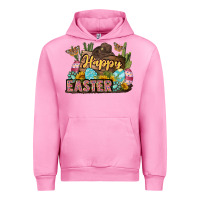 Fuchsia Pink Happy Easter Urban Hoodie - LillyAllenDesigns