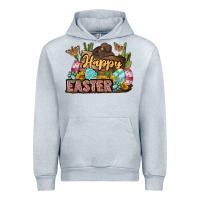 Heather Grey Happy Easter Urban Hoodie - LillyAllenDesigns