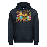 Navy Happy Easter Urban Hoodie - LillyAllenDesigns