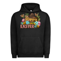Pigment Black Happy Easter Urban Hoodie - LillyAllenDesigns
