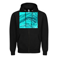 Black turquoise agate Zipper Hoodie - TumblerDesignByShophia