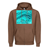 Chestnut turquoise agate Zipper Hoodie - TumblerDesignByShophia