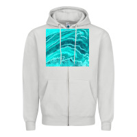 Dove Grey turquoise agate Zipper Hoodie - TumblerDesignByShophia