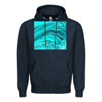 Navy turquoise agate Zipper Hoodie - TumblerDesignByShophia