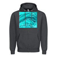 Smoke turquoise agate Zipper Hoodie - TumblerDesignByShophia