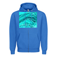 True Royal turquoise agate Zipper Hoodie - TumblerDesignByShophia