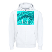 White turquoise agate Zipper Hoodie - TumblerDesignByShophia