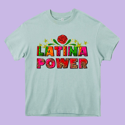 Latina Power Heavy Core Tee Designed By Adodesignshop