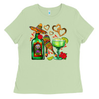 Matcha mexican tequila margarita and maracas Ladies Tee - AdoDesignShop
