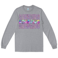 Heather Grey aquarius Long Sleeve Tee - Artiststas