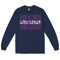 Navy aquarius Long Sleeve Tee - Artiststas