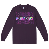 Plum aquarius Long Sleeve Tee - Artiststas