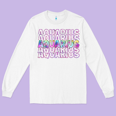 Aquarius Long Sleeve Tee Designed By Artiststas