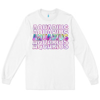 White aquarius Long Sleeve Tee - Artiststas