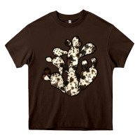 Chocolate Brown cowhide cactus Heavy Core Tee - JahusDesignShop