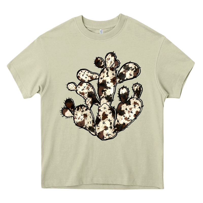 Cowhide Cactus Heavy Core Tee by JahusDesignShop | Teevron