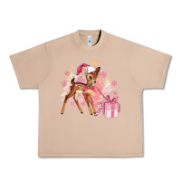 Burro reindeer pink christmas Urban Heavy Tee - MaliasSmallBusiness