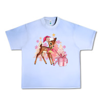 Grape Ice reindeer pink christmas Urban Heavy Tee - MaliasSmallBusiness