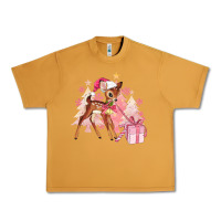 Peanut Butter reindeer pink christmas Urban Heavy Tee - MaliasSmallBusiness