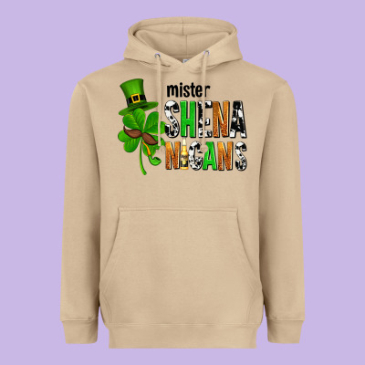 St. Patrick's Mister Shenanigans Heavyweight Hoodie Designed By Oliviacreatesart