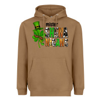 Toasted Coconut St. Patrick's Mister shenanigans Heavyweight Hoodie - OliviaCreatesArt