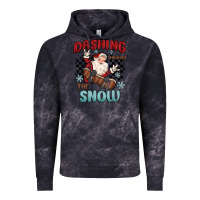 Cloud Black dashing through the snow Vintage Hoodie - MaliasSmallBusiness
