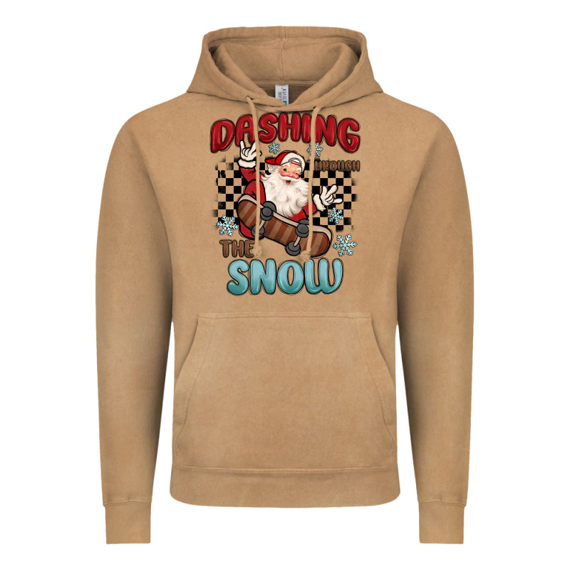 Dashing Through The Snow Vintage Hoodie by MaliasSmallBusiness | Teevron