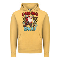 Vintage Mustard dashing through the snow Vintage Hoodie - MaliasSmallBusiness
