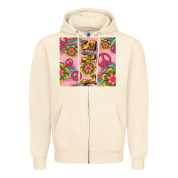 Sandshell peace love hippie daisy Zipper Hoodie - TumblerDesignByShophia