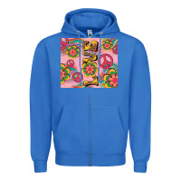 True Royal peace love hippie daisy Zipper Hoodie - TumblerDesignByShophia