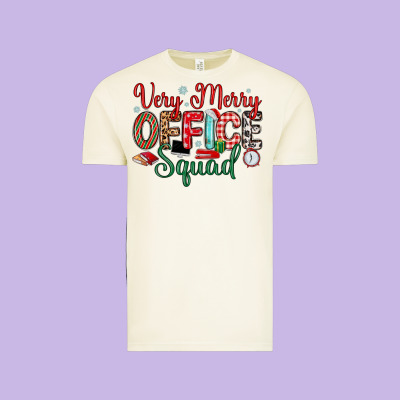 Very Merry Office Squad Vintage Tee Designed By Maliassmallbusiness