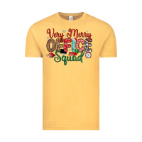 Vintage Mustard very merry office squad Vintage Tee - MaliasSmallBusiness