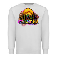 Dove Grey softball grandma Premium Sweatshirt - OliviaCreatesArt