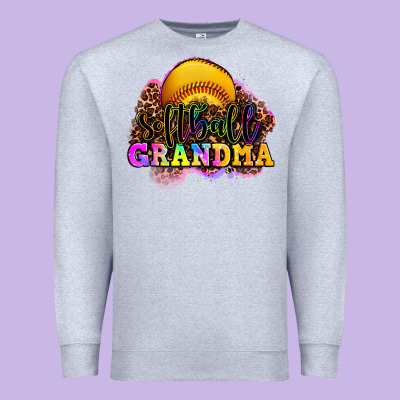 Softball Grandma Premium Sweatshirt Designed By Oliviacreatesart