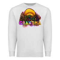 Oatmeal Heather softball grandma Premium Sweatshirt - OliviaCreatesArt