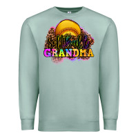 Seafoam softball grandma Premium Sweatshirt - OliviaCreatesArt