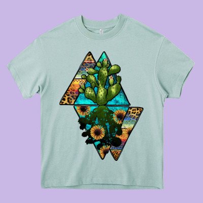 Cactus1 Heavy Core Tee Designed By Jahusdesignshop