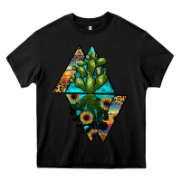 Black cactus1 Heavy Core Tee - JahusDesignShop