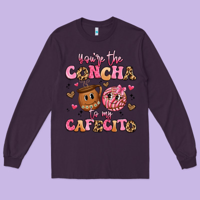 You're The Concha To My Cafecito Long Sleeve Tee Designed By Artiststas