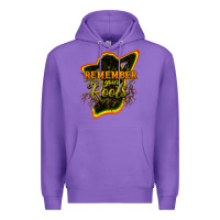 Purple Remember your roots Premium Hoodie - HowdyJamesFarm
