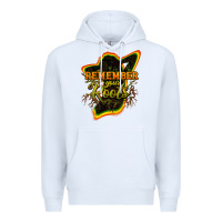 White Remember your roots Premium Hoodie - HowdyJamesFarm